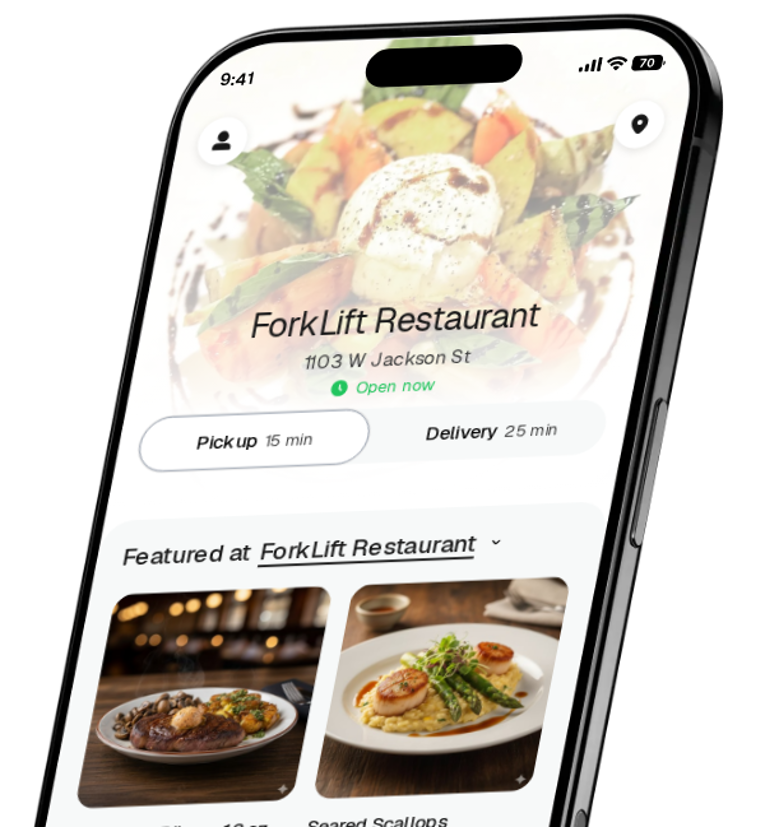 ForkLift Restaurant app preview